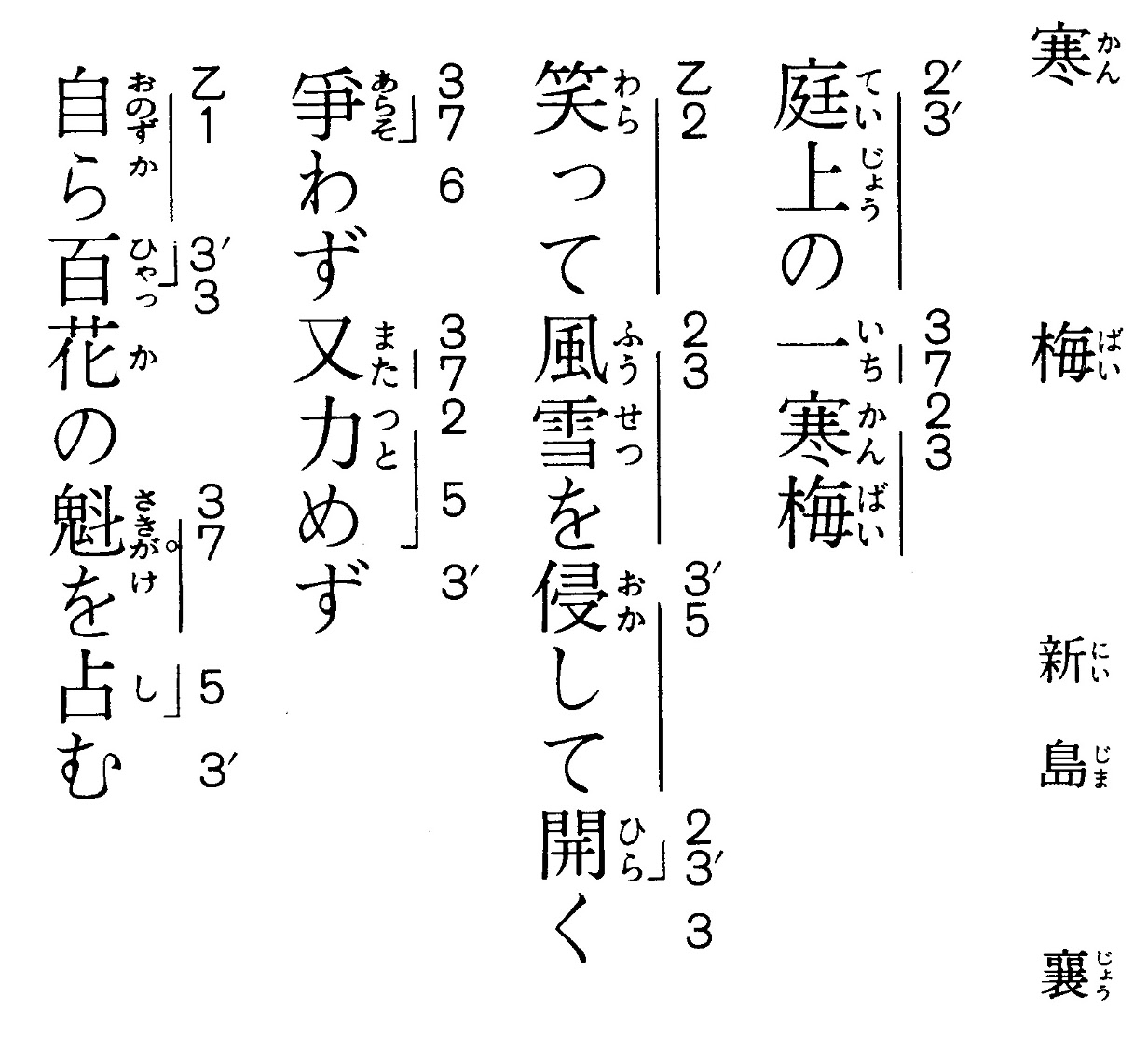 寒梅（新島襄）